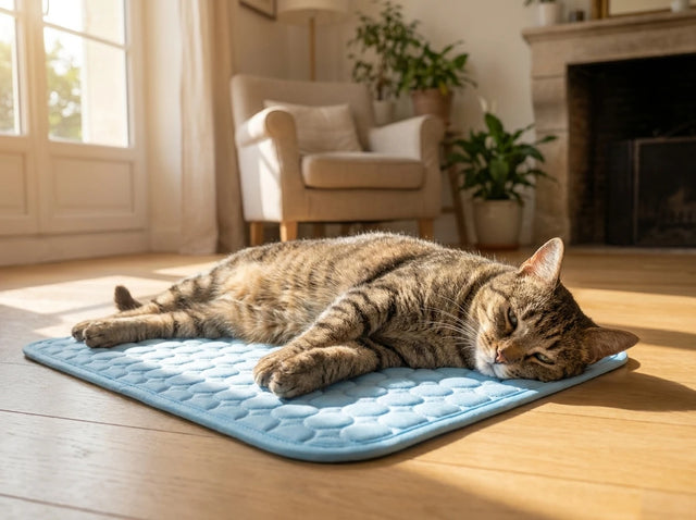 Friska, experience FrisCat, tapis avec chat